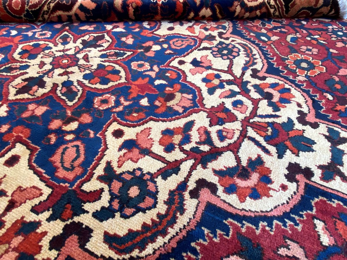 Hand-Knotted Tribal Persian Bakhtiar Carpet