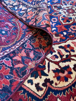 Hand-Knotted Tribal Persian Bakhtiar Carpet