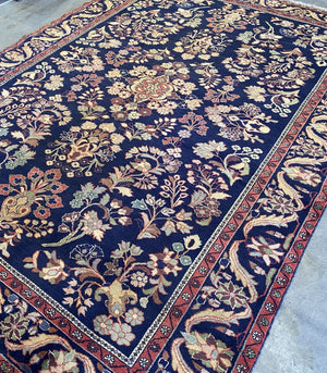 Hand-Knotted Tribal Persian Bakhtiar Armanibaft Carpet