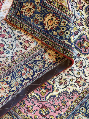 Fine Hand-Knotted Persian Qum Carpet