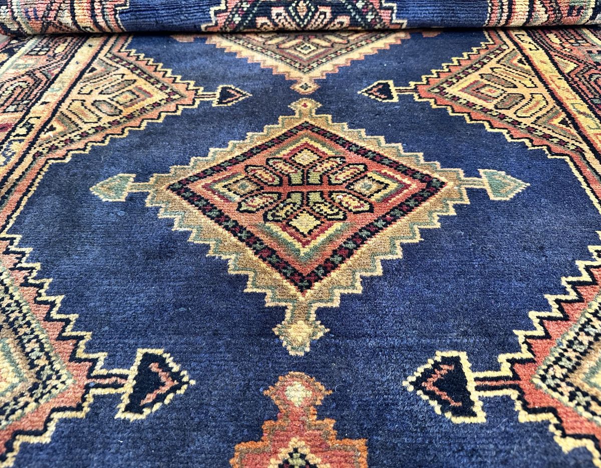Hand-Knotted Tribal Persian Hamadan Runner