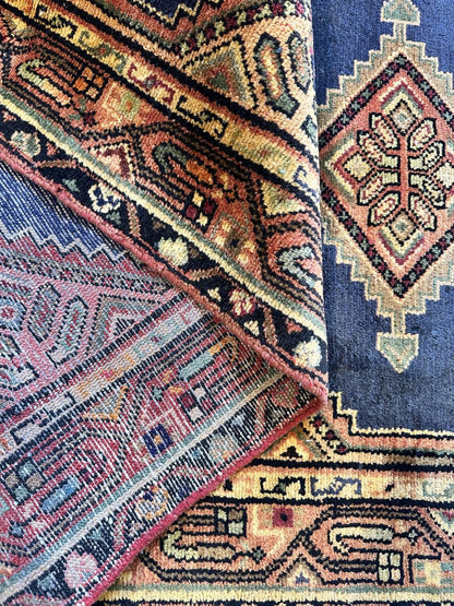 Hand-Knotted Tribal Persian Hamadan Runner