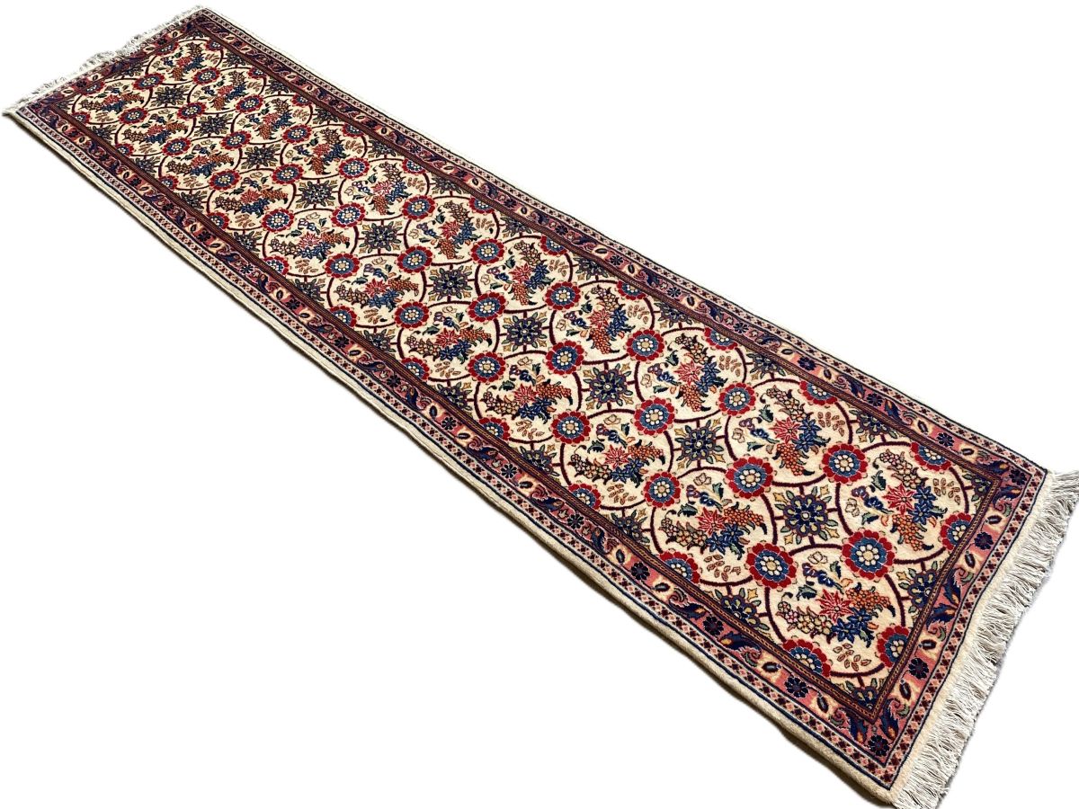 Hand-Knotted Persian Varamin Runner