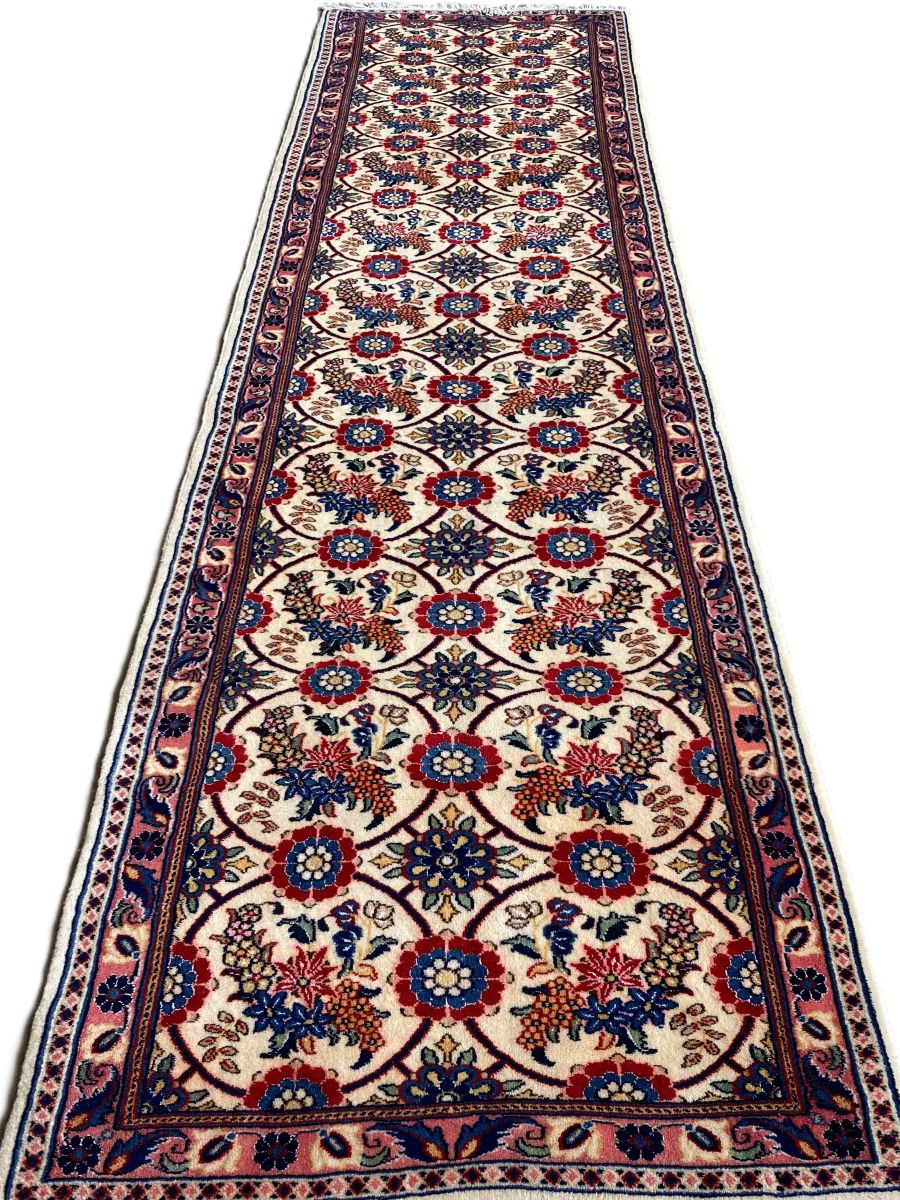 Hand-Knotted Persian Varamin Runner
