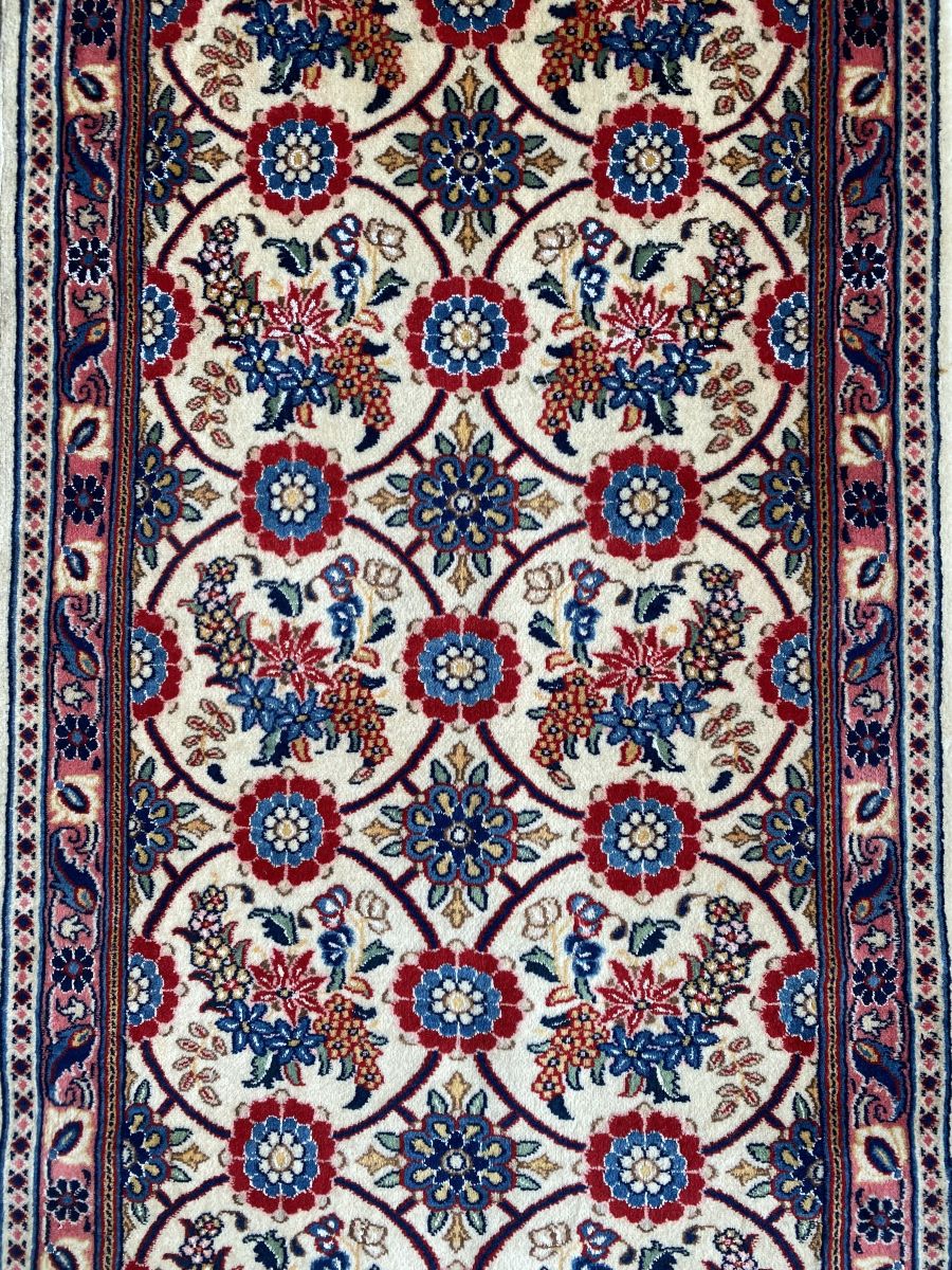Hand-Knotted Persian Varamin Runner