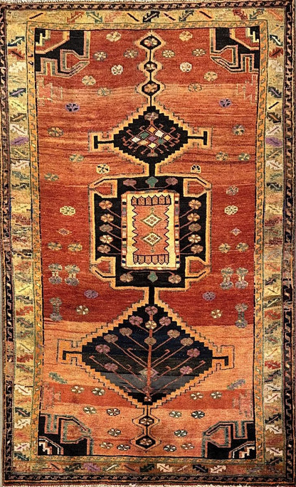 Hand-Knotted Tribal Persian Kohi Rug