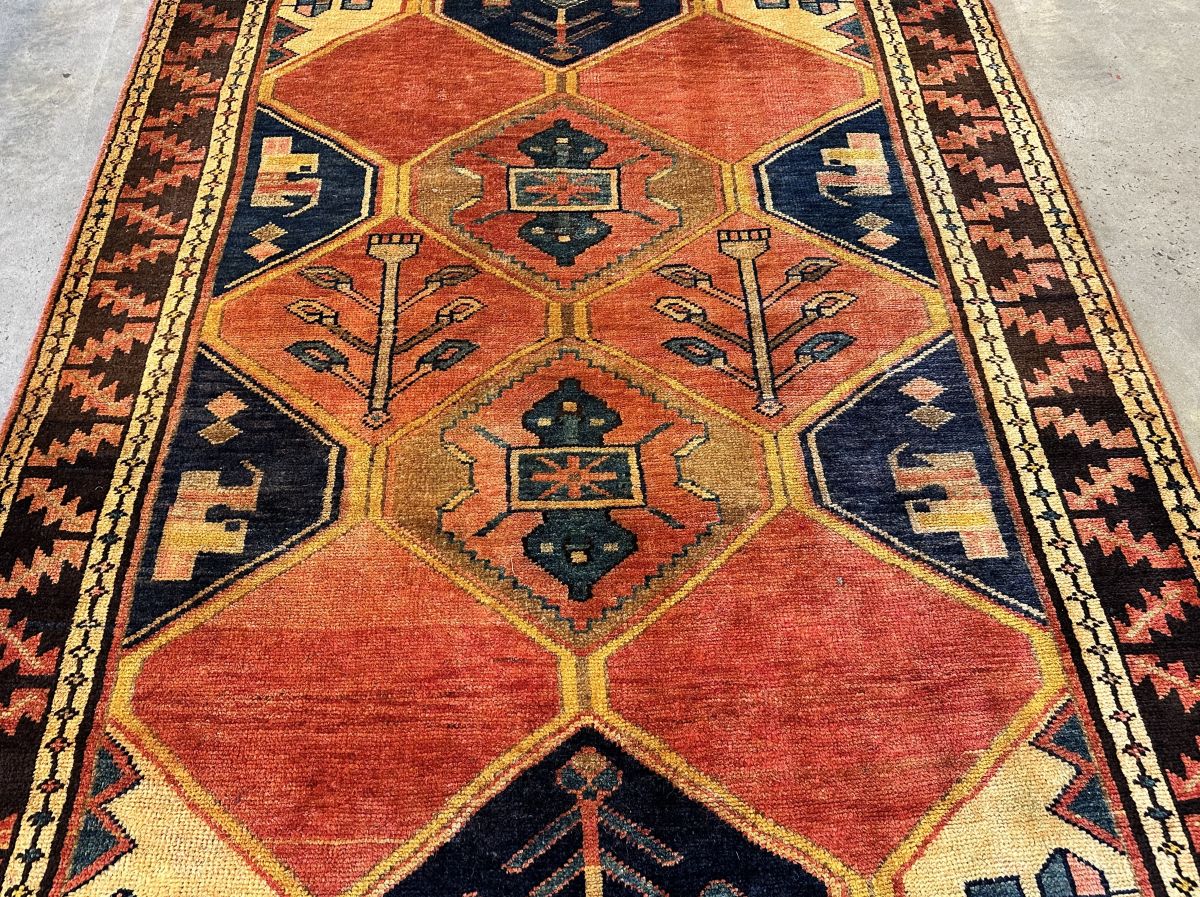 Hand-Knotted Tribal Persian Khorramabad Rug