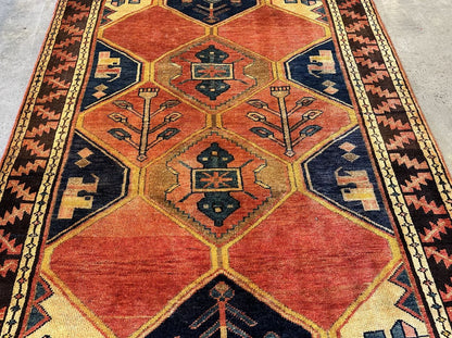 Hand-Knotted Tribal Persian Khorramabad Rug