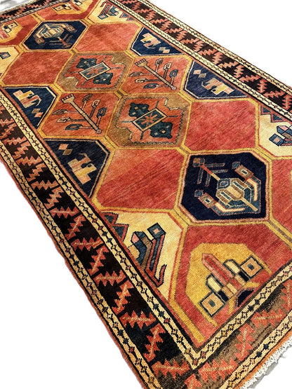 Hand-Knotted Tribal Persian Khorramabad Rug