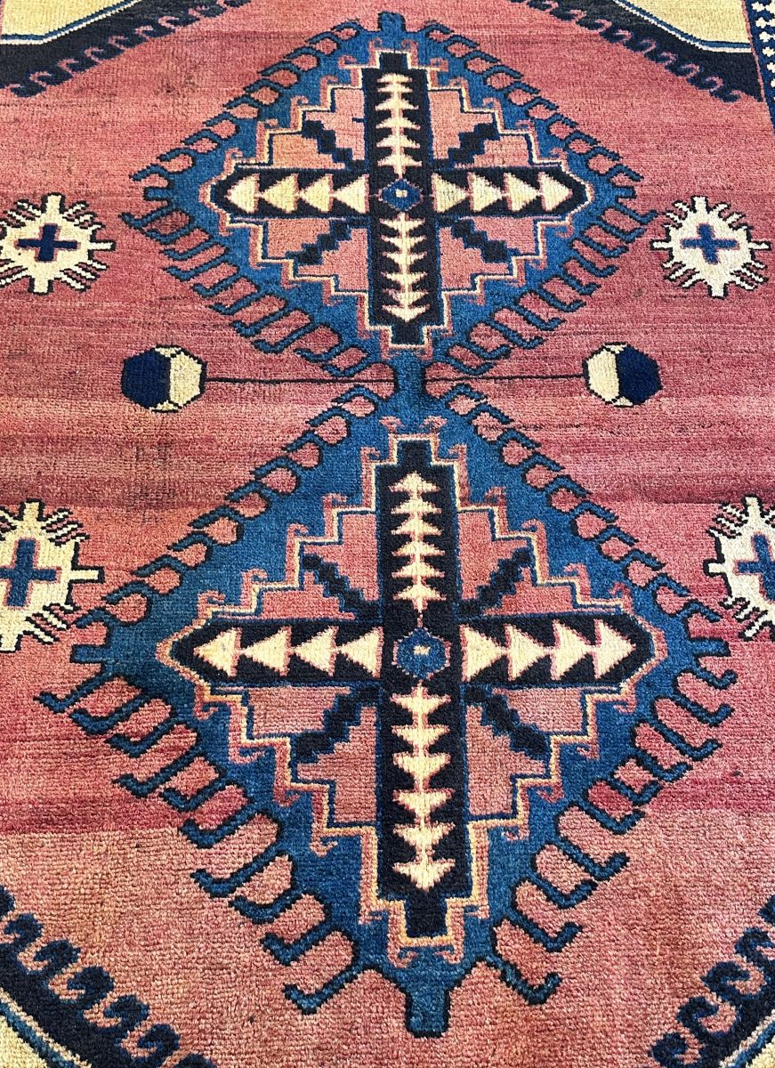 Hand-Knotted Tribal Persian Tajabad Rug