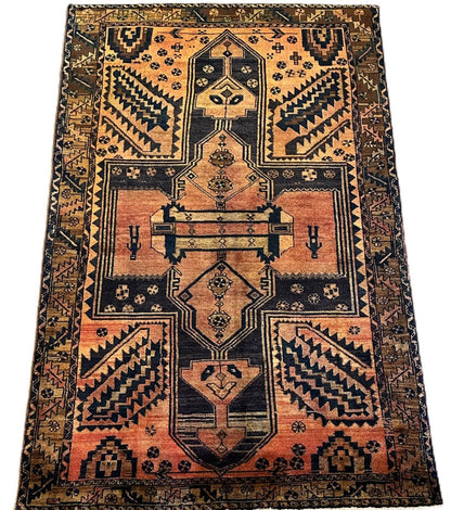 Hand-Knotted Tribal Persian Luri Rug