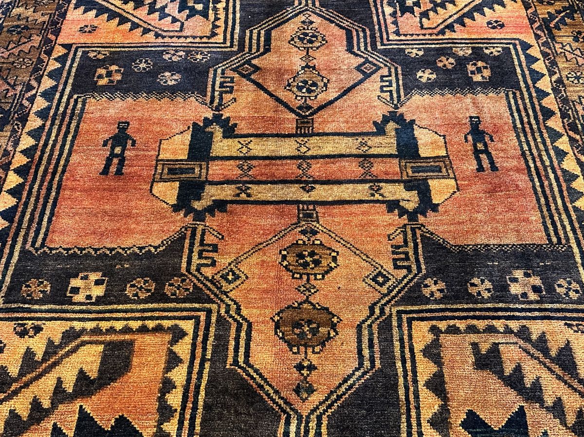 Hand-Knotted Tribal Persian Luri Rug