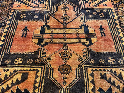 Hand-Knotted Tribal Persian Luri Rug