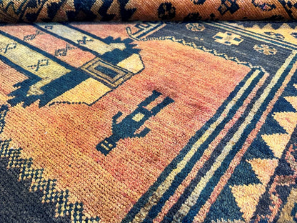 Hand-Knotted Tribal Persian Luri Rug