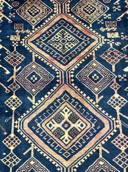 Hand-Knotted Tribal Persian Shiraz Carpet