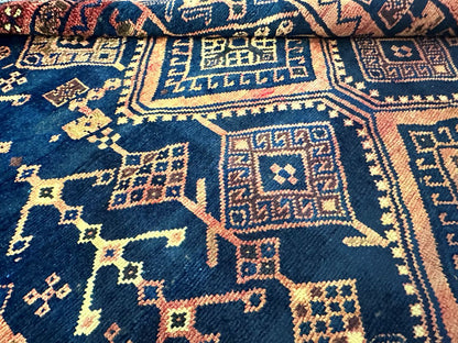 Hand-Knotted Tribal Persian Shiraz Carpet