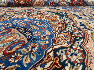 Hand-Knotted Persian Kashmar Carpet