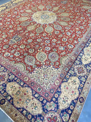 Circa 1970s Persian Tabriz Sheikh Safi Carpet