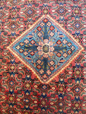 Hand-Knotted Persian Sarouq Mahal Carpet