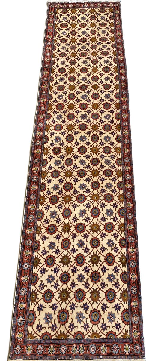 Hand-Knotted Persian Varamin Runner