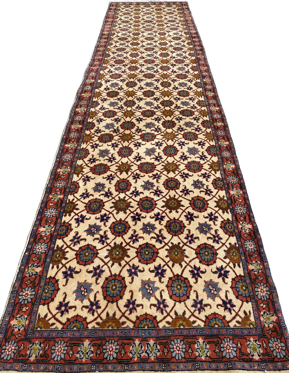 Hand-Knotted Persian Varamin Runner