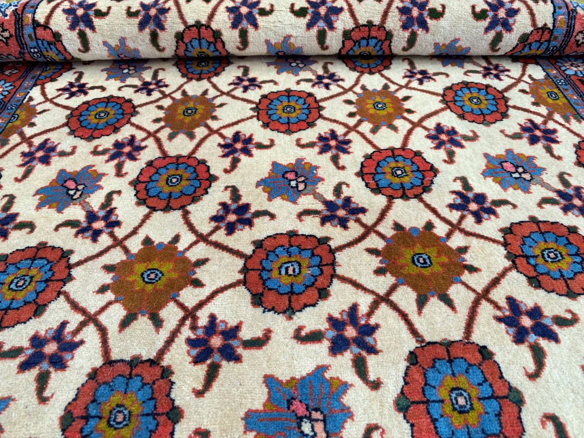 Hand-Knotted Persian Varamin Runner