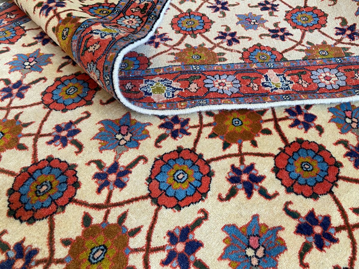 Hand-Knotted Persian Varamin Runner