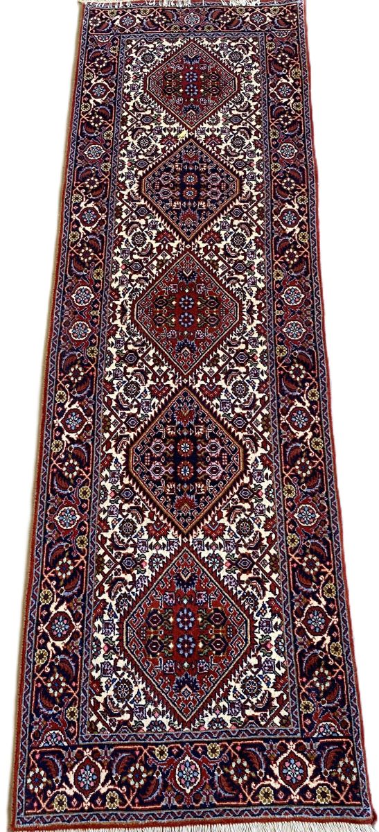 Fine Hand-Knotted Tribal Persian Bidjar Hall Runner