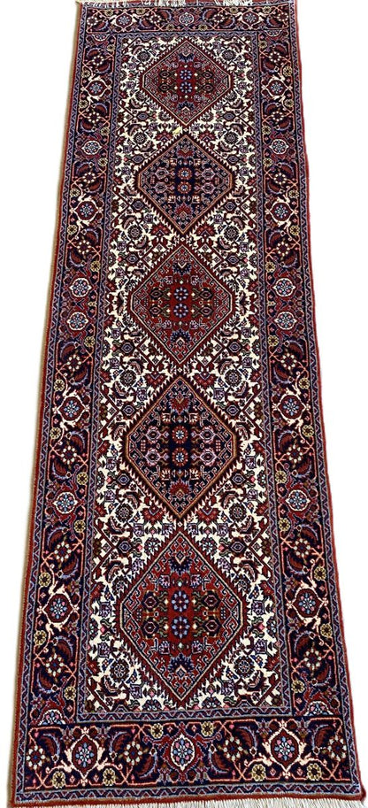 Fine Hand-Knotted Tribal Persian Bidjar Hall Runner