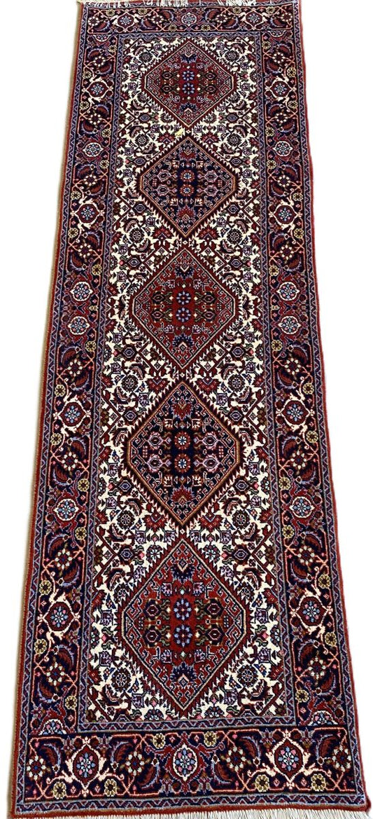 Fine Hand-Knotted Tribal Persian Bidjar Hall Runner
