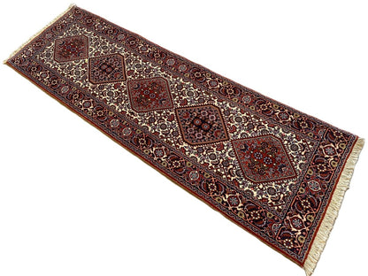 Fine Hand-Knotted Tribal Persian Bidjar Hall Runner