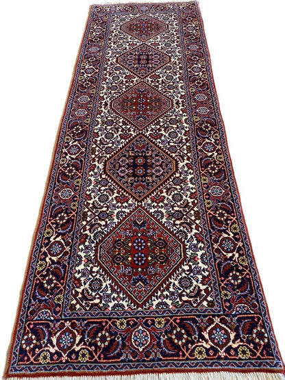 Fine Hand-Knotted Tribal Persian Bidjar Hall Runner
