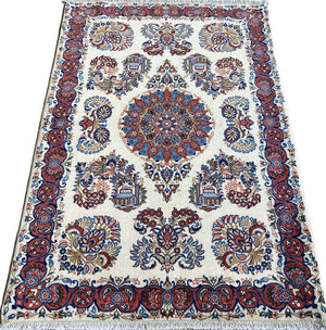 Superfine Hand-Knotted Persian Sarouq Carpet