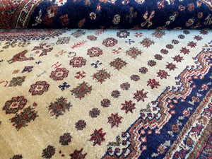 Fine Hand-Knotted Tribal Persian Neyriz Kashkuli Rug