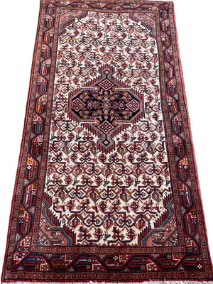 Hand-Knotted Tribal Persian Enjelas Rug