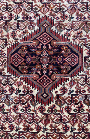 Hand-Knotted Tribal Persian Enjelas Rug