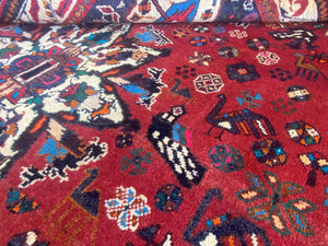 Hand-Knotted Tribal Persian Qashqaie Rug