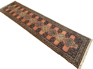 Handmade Tribal Persian Senneh Hall Runner