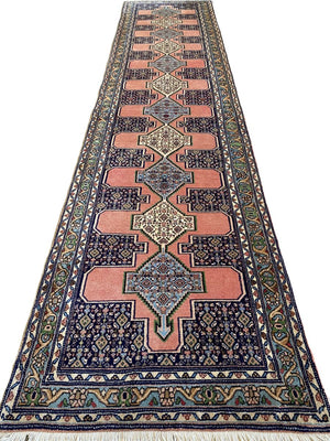 Handmade Tribal Persian Senneh Hall Runner