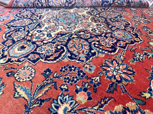 Superfine Hand-Knotted Persian Kashan Carpet