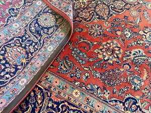 Superfine Hand-Knotted Persian Kashan Carpet