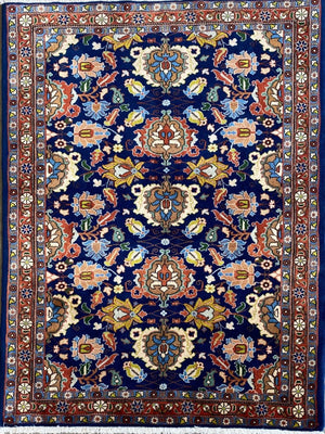 Superfine Hand-Knotted Persian Varamin Rug