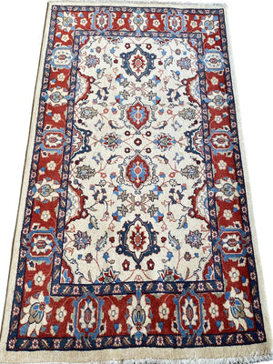 Hand-Knotted Persian Varamin Rug