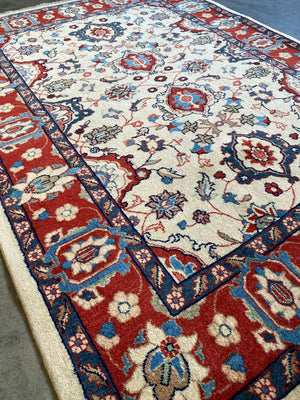 Hand-Knotted Persian Varamin Rug