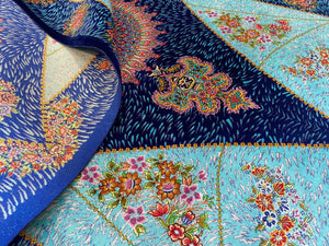 Superfine Hand-Knotted Pure Silk Persian Qum