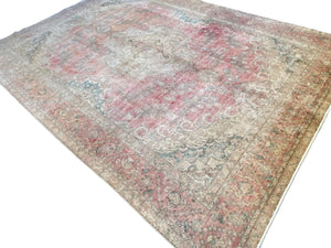 Handmade Vintage Over-dyed Persian Tabriz