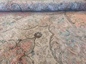 Handmade Vintage Over-dyed Persian Tabriz