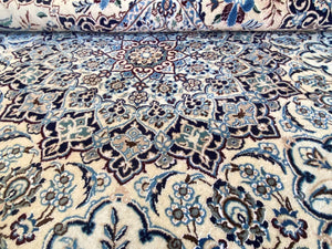 Superfine Hand-Knotted Persian Naien carpet