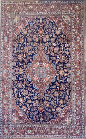 Fine Hand-Knotted Royal Persian Kashan Carpet