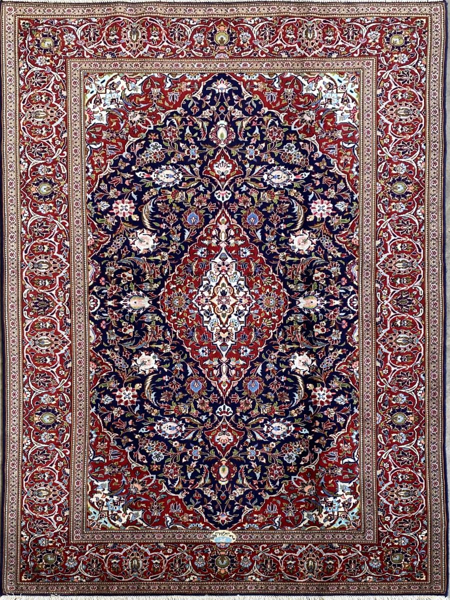 Superfine Hand-Knotted Royal Persian Kashan Carpet